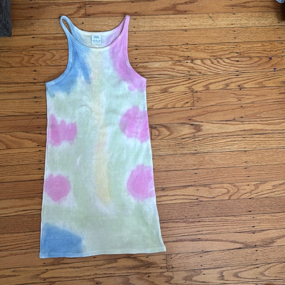 EUC Girls Zara Tie-Dye Rib Dress 11-12 tween - Picture 3 of 3
